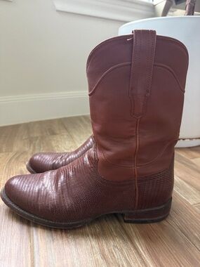 Tecovas Men's Brown Leather Boots 11 1/2 EE